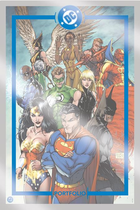 DC PORTFOLIO OF MICHAEL TURNER JLA & THE FLASH 9 PRINT SET #1