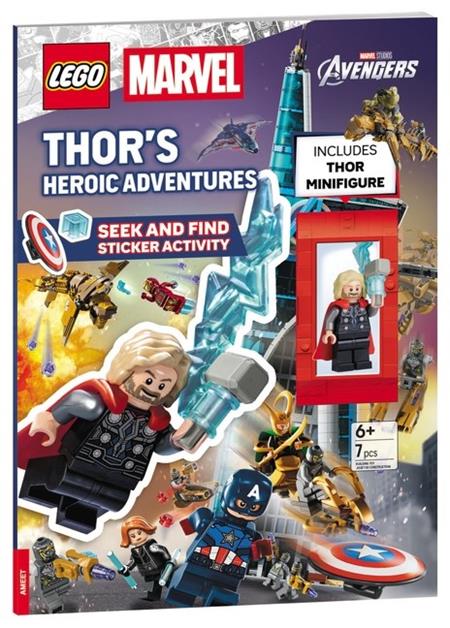 LEGO MARVEL THORS HEROIC ADVENTURES SEEK AND FIND STICKER ACTIVITY BOOK TP