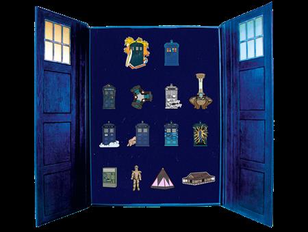 DOCTOR WHO TARDIS ENAMEL PIN BADGE SET III SDCC EXCLUSIVE #1