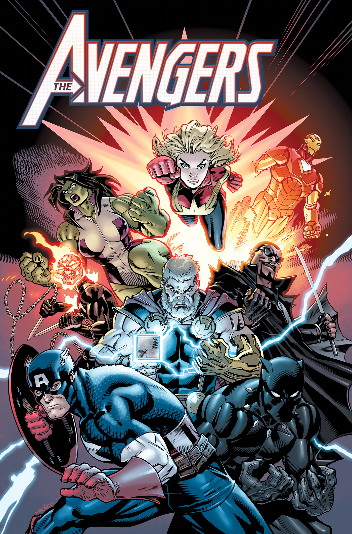 AVENGERS BY JASON AARON OMNIBUS VOL. 01 SARA PICHELLI COVER [DM ONLY] HC