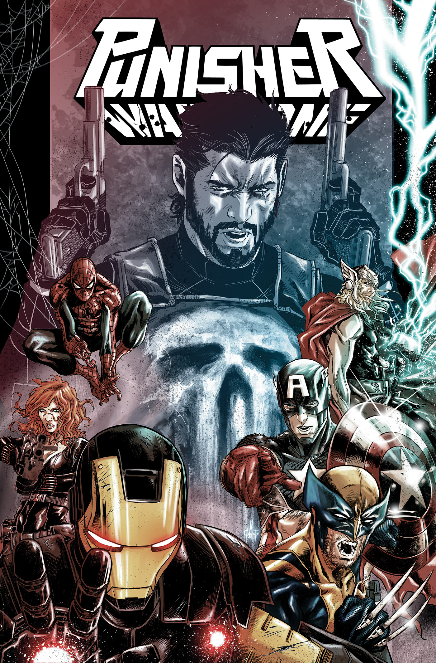 PUNISHER ENTER THE WAR ZONE OMNIBUS MARCO CHECCHETTO COVER HC