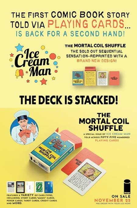ICE CREAM MAN THE MORTAL COIL SHUFFLE CARD (NEW EDITION) #1