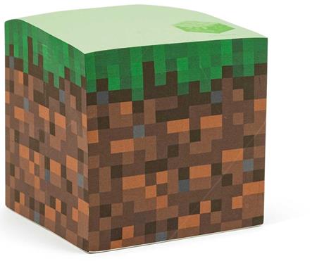 MINECRAFT GRASS BLOCK STICKY NOTE CUBE #1