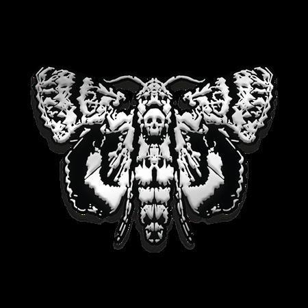 LIFE IS STRANGE DEATHS HEAD MOTH ENAMEL PIN BADGE #1