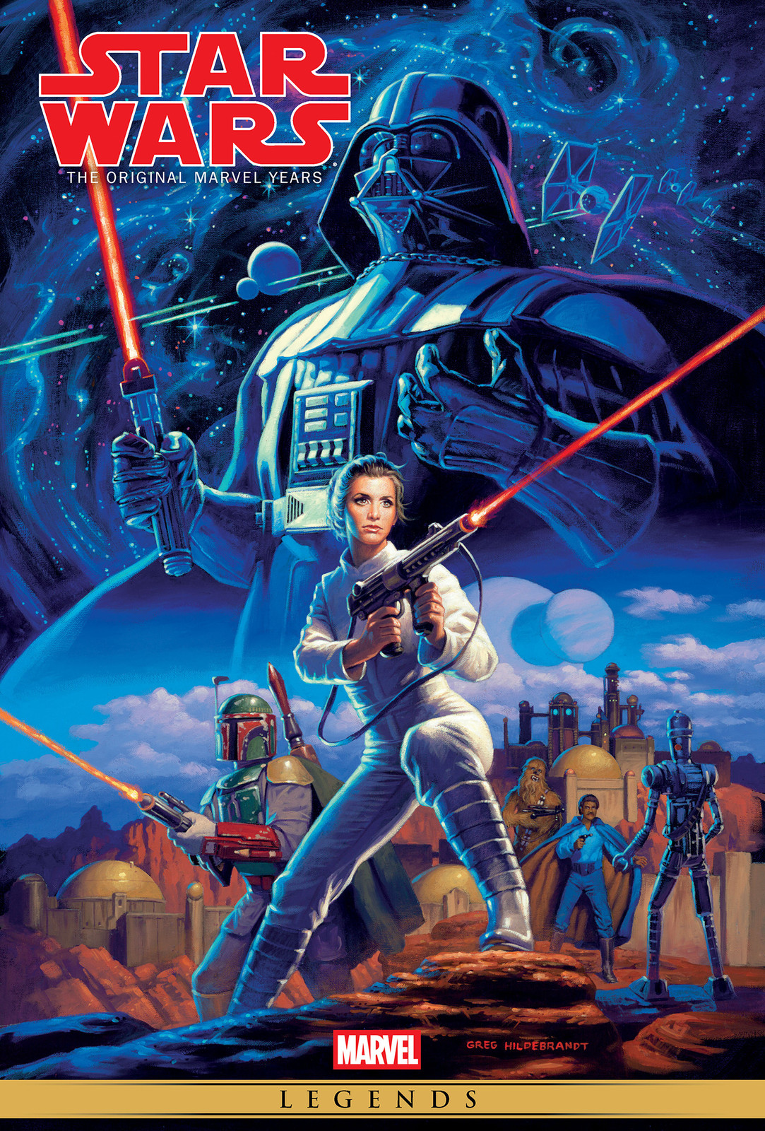 STAR WARS THE ORIGINAL MARVEL YEARS OMNIBUS VOL. 02 GREG HILDEBRANDT COVER [NEW PRINTING, DM ONLY] HC