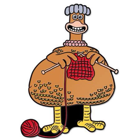 AARDMAN 50 CHICKEN RUN DOTN BABS ENAMEL PIN BADGE #1
