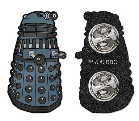 DOCTOR WHO DALEK NO TEXT 1980S ENAMEL PIN BADGE #1