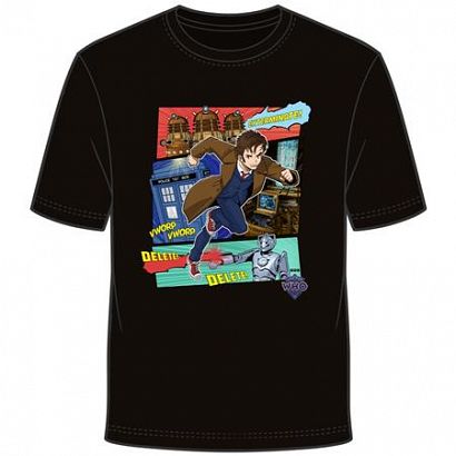DOCTOR WHO DR MANGA T-SHIRT L #1